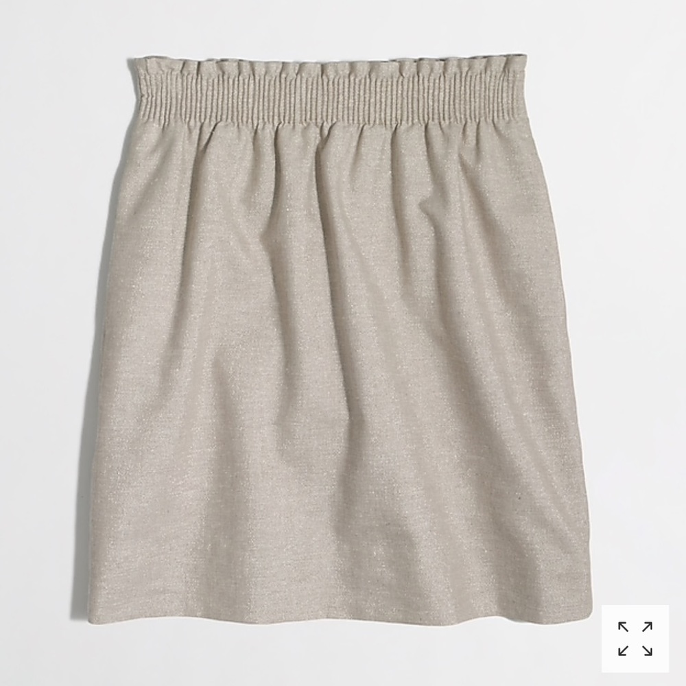 j crew metallic sidewalk skirt